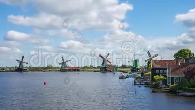 荷兰北荷兰省<strong>赞</strong>恩斯·尚斯的风车。